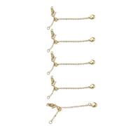 XIAOQENAN Multipurpose Sturdy Brass Lobster Clasp Extending Adjustable Length Chain Accessory For Fishing And Camping Gears Multipurpose Compatible Extender