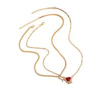 XIAOQENAN Pack Of 2 Heart Arrows Necklace Expressing Love And Promise Couple Necklaces Suitable For Birthdays And Celebrations Couple Gift Necklace