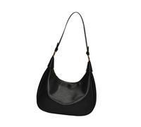 XIAOQENAN Portable Half Moon Crossbody Bag For Women PU Leather Retro Shoulder Purse With Adjustable Strap Fall Fashion Purses PU Leather Bag