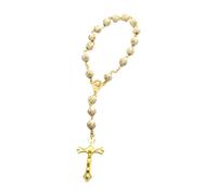 XIAOQENAN Sacred Beaded Crucifix Charm Adjustable Length Rosary Handchain Accessory For Event And Daily Wear Adjustable Chain