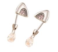 XIAOQENAN Sparkling Zircon Cats Ear Bone Jewelry Stainless Steel Piercing Ear Cartilage Studs Body Jewelry Accessories For Women Colorful Cats Stainless Steel Accessories