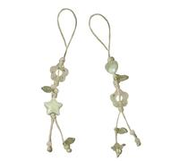 XIAOQENAN Stylish Star Flower Phone Lanyard Handmade Ceramic Texture Stylish Phone Pendant For Bags And Car Decors Ceramic Beaded Lanyard