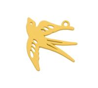 XIAOQENAN Stylish Swallow Shape Charm With Hollow Design Premium Alloy Materials Jewelry Component For Accessory Creation Versatile Keychain Charm