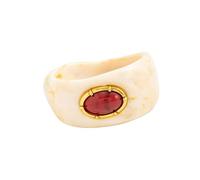 XIAOQENAN Stylish Versatile Resin Curved Irregular Lightweight Daily Wear Wide Cuff Bangle Aesthetic Jewelry Marble Effect Jewelry