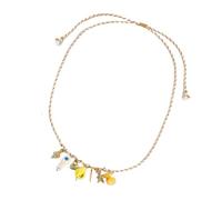 XIAOQENAN Summers Seashells Starfishes Ceramic Pendant Necklace With Bright Colorful Rope Chain Adjustable For Women Holiday Jewelry Trendy Marine Life Necklace