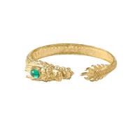 XIAOQENAN Vintage Dragon Copper Bangle Handcraft With Gemstones For Women Antique Chinese Inspired Jewelry Gifts Daily Use Double Ended Dragon Jewelry Brass Cuff