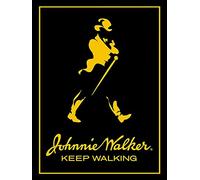 XIAOQIU Johnnie Walker Black Metal Sign 8x12 Inch Tin Signs Decorative Signs & Plaques