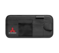 XIAOSAXIAODE Multifunction Car Sun Visor Bag, Compatible with Mitsubishi Space Runner 2000 2001 2002, Car Registration Holder, CD Card Storage Pocket, Case Sun Visor, Glasses Storage,Black