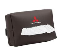 XIAOSAXIAODE PU Leather Car Tissue Box, for Mitsubishi Montero/Shogun SWB 2000 2001 2002 2003 Cars, Multifunctional Sun Visor Tissue Box, Headrest Car Tissue Box,hanging Tissue Box for Car Vehicles