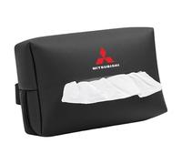 XIAOSAXIAODE PU Leather Car Tissue Box, for Mitsubishi Montero/Shogun SWB 2000 2001 2002 2003 Cars, Multifunctional Sun Visor Tissue Box, Headrest Car Tissue Box,hanging Tissue Box for Car Vehicles