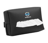 XIAOSAXIAODE PU Leather Car Tissue Box, for Volvo XC90 2007 2008 2009 2010 2011 2012 2013 Cars, Multifunctional Sun Visor Tissue Box, Headrest Car Tissue Box,hanging Tissue Box for Car Vehicles,Black