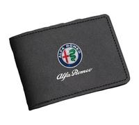 XIAOSAXIAODE Stylish Leather Driver’s License Holder with Photo Window, for Alfa Romeo 156 GTA 2001 2002 2003 2004 2005 Car, Driving License Cover, ID Card Protector, Auto Accessories,Black
