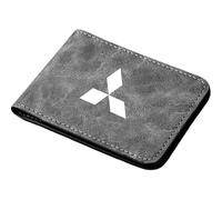XIAOSAXIAODE Stylish Leather Driver’s License Holder with Photo Window, for Mitsubishi Mirage 2019 2020 2021 2022 2023 2024 2025 Car, Driving License Cover, ID Card Protector, Auto Accessories,Grey