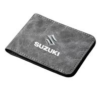 XIAOSAXIAODE Stylish Leather Driver’s License Holder with Photo Window, for Suzuki Vitara 3 Doors 2014 2015 2016 2017 2018 2019 Car, Driving License Cover, ID Card Protector, Auto Accessories,Grey