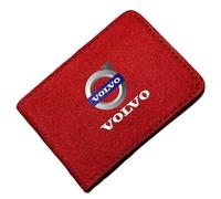XIAOSAXIAODE Stylish Leather Driver’s License Holder with Photo Window, for Volvo V60 Cross Country 2015 2016 2017 2018 2019 2020 Car, Driving License Cover, ID Card Protector, Auto Accessories,Red