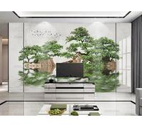 XIAOSENXIAORAN Photo Wallpaper Chinese Style Big Tree Wall Mural Non-Woven Murals Wall Art Modern Bedroom Living Room Decoration 250Cm(W)*175Cm(H)