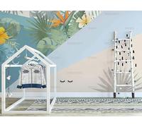 XIAOSENXIAORAN Photo Wallpaper Hand Drawn Minimalist Geometry Wall Mural Non-Woven Murals Wall Art Modern Bedroom Living Room Decoration 300Cm(W)*210Cm(H)