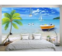 XIAOSENXIAORAN Photo Wallpaper Landscape of The Earth and The Sea Wall Mural Non-Woven Murals Wall Art Modern Bedroom Living Room Decoration 200Cm(W)*140Cm(H)
