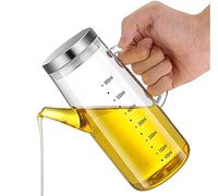 XiaoShenLu Olive Oil Dispenser Bottle Glass Oil Bottle Cruets No Drip, Oil Container for Vegetable Olive Oil, Lead-Free Glass Oil Dispenser, 650ml