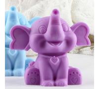 XIAOSHUI Elephant Candle Mould Animal Candle Moulds Elephant Resin Casting Mould Elephants Silicone Mould for Candles Home Decorate Moulds Candle Making Wax Candles Resin Clay Craft