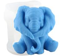 XIAOSHUI Elephant Mould Animal Candle Moulds Elephants Resin Casting Mould Elephants Silicone Moulds for Candle Home Decorate Moulds Candles Making Aromatherapy Gypsum Clay Craft