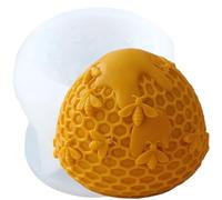 XIAOSHUI Honeycomb Silicone Candle Mould Bee Honeybee Candle Moulds Beehive Resin Casting Mould for Candle Home Decorate Moulds Candles Making Aromatherapy Gypsum Clay Craft