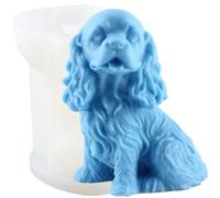 XIAOSHUI Large Labrador Dog Candle Mould Animal Candle Moulds Dog Resin Casting Mould Dog Silicone Moulds for Candle Home Decorate Mould Candle Making Wax Candles Resin Clay Craft