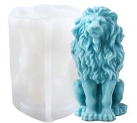 XIAOSHUI Lion Candle Mould Lions Resin Casting Mould for Candle Making Moulds Candles Home Decorate Moulds Aromatherapy Candles Gypsum Clay Craft