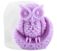 XIAOSHUI Owl Candle Mould Owls Silicone Resin Casting Moulds for Home Decorate Moulds Candles Making Mould Aromatherapy Candles Gypsum Clay Craft