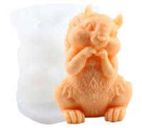 XIAOSHUI Squirrel Mould Squirrel Candle Moulds Animal Candle Resin Casting Moulds for Home Decorate Mould Candles Making Aromatherapy Gypsum Clay Craft
