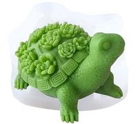 XIAOSHUI Turtle Candle Mould Succulent Tortoise Silicone Candle Moulds Turtle Resin Casting Mould for Animal Candle Home Decorate Moulds Candles Making Aromatherapy Gypsum Candles Clay Craft