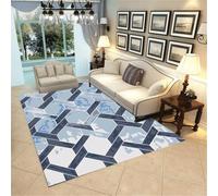 Xiaosua Anti Slip Rug girls room 200x300CM outdoor rugs blue Gray modern geometric carpet Living Large Extra