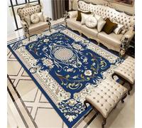 Xiaosua Children'S Large Rugs 160x250CM kids room rug blue Vintage floral carpet Cute Carpets For Living Outdoor