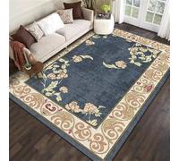 Xiaosua Large Living Room Rugs floor carpet for 60x110CM outdoor garden blue Vintage floral Extra Rug Kids Bedrooms