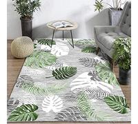 Xiaosua living room rugs large green Carpet salon simple leaf pattern durable anti-mite boys rug 160X230CM 5ft 3''X7ft 6.6''