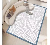 Xiaosua Lounge Rug center 150x200CM bedroom carpet flooring Blue. Gray washable striped carpet. Living Room Rugs Kids For Bedrooms Boys