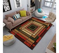Xiaosua non slip rug underlay brown Living room carpet brown striped modern salon carpet soft outside rug large 160X230CM rugs bedroom 5ft 3''X7ft 6.6''