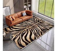 Xiaosua Outside Rug childrens 180x250CM for boys bedroom black Brown animal print carpet Girls Room Classroom Rugs Indoor Decorations