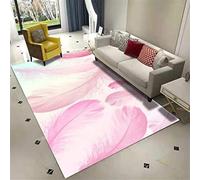Xiaosua Room Rug non slip 160x200CM bedroom carpet flooring Pink. in a girl's room. Area Centre For Living