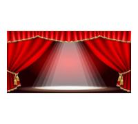 Xiaoterna 20x10ft Welcome To The Carnival Backdrop Red Theater Stage Backdrop Vintage Circus Magic Shows Interior Spotlight Photography Background Adults Kids Portrait Photo Studio Props