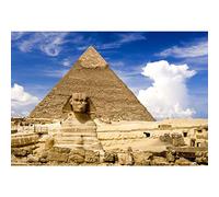 Xiaoterna 5x3ft Ancient Egypt Backdrop Egyptian Pyramids Photography Background Sphinx African Wild West Desert Blue Sky Nature Backdrop Adults Kids Travel Portraits Photo Shoot Studio Props