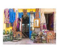 Xiaoterna 7x5ft Europe Town Backdrop City Street Shops Souvenirs Photography Background Vintage Shop Market Africa Travel Backdrop Wedding Baby Shower Children Adults Portrait Photo Props