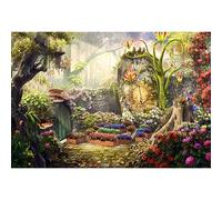 Xiaoterna 7x5ft Forest Backdrop Enchanted Garden Colorful Flowers Leaves Fairy Tale Wonderland Photography Background Spring Floral Magic Garden Backdrop Adults Kids Portrait Photo Studio Props