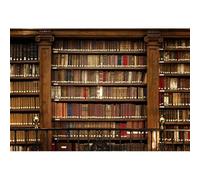 Xiaoterna 7x5ft Vintage Bookshelf Backdrop Retro Wooden Bookshelf Photography Background Books Antique Bookcase Old Library Backdrop for Party Decoration Kids Children Portrait Photo Props