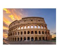 Xiaoterna 8x6ft Ancient Rome Colosseum Backdrop Italy Roman Medieval Architecture Photography Background Roman Historical Civilization Building Sunset Backdrop Kids Adults Portrait Photo Props