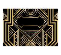 Xiaoterna 8x6ft Happy Birthday Backdrop Black and Gold Red Carpet Photography Background Roaring 20s Birthday Party Black Backdrop Wedding Baby Shower Children Adults Portrait Photo Props