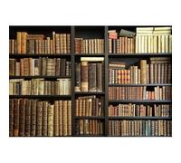 Xiaoterna 8x6ft Vintage Bookshelf Backdrop Library Room Magic Books Study Photography Backdrop Retro Medieval Ancient Library Old Books Background Kids Adults Portrait Photo Studio Props