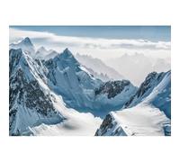 Xiaoterna 9x6ft Christmas Snow Covered Landscape Backdrop Winter Ice Mountain Peak Everest Nepal National Park Alpine Scenery Winter Scene Photography Background Winter Ski Adventure Backdrop