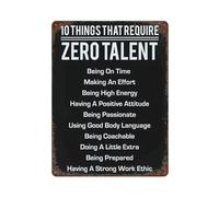 xiaoxiaoshen 10 Things That Require Zero Talent Wall Decor Art Metal Tin Poster Modern Home Decor Art Home Bar Shop Decorations Vintage Sign 40x30cm
