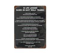 xiaoxiaoshen Admiral William H McRaven My 10 Life Lessons Wall Decor Art Metal Tin Poster Modern Home Decor Art Home Bar Shop Decorations Vintage Sign 40x30cm